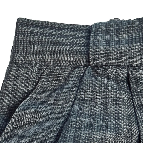 Plus Preferred NWT Blue Plaid Pleated Tapered Dress Trousers Size 26W Work - Picture 3 of 8